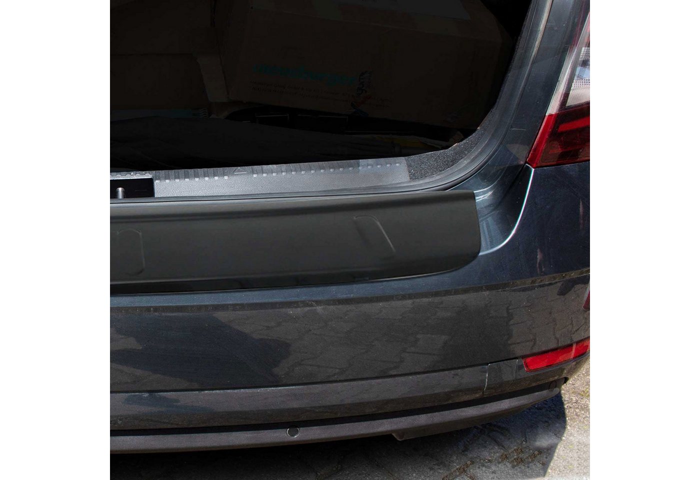 OMAC Ladekantenschutz für Skoda Octavia Limo 2013-2019 Glanz ABS, Zubehör für Skoda Octavia Limo 2013-2019, Langlebig,Einfache Reinigung,Einfache Installation,Rostbeständig Bild 2