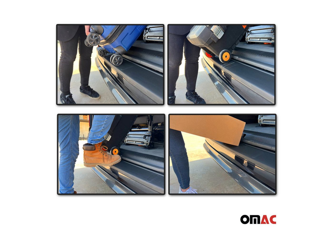 OMAC Ladekantenschutz für Skoda Octavia Limo 2013-2019 Glanz ABS, Zubehör für Skoda Octavia Limo 2013-2019, Langlebig,Einfache Reinigung,Einfache Installation,Rostbeständig Bild 5