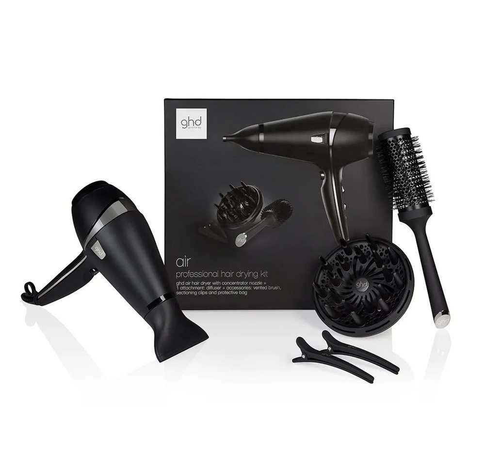 GHD Ionic-Haartrockner ghd air hair drying kit – Föhn Set mit Diffusor, Bürste & Zubehör, 2100 W, Ultimate Experience, mit IONTEC Technologie