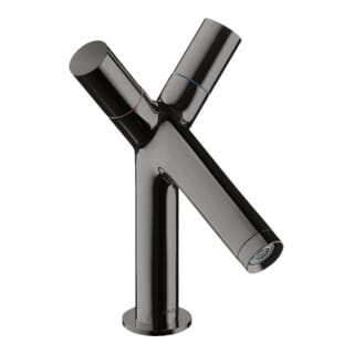 hansgrohe 2-G-Waschtischarmatur 80 Axor Starck A 105mm, m HG, ZugstAblGar, pol. bla vc