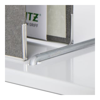 Bito Mittelanschläge für zweiseitige Nutzung B 1259 x H 32 mm, verzinkt
