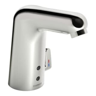 Hansa Infrarot-Waschtischarmatur HANSAMEDIPRO Netzbetrieb, Ausladung 117mm, chrom