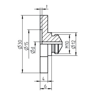Gesipa PA17/36 (m.Aussparung) Plattenmundstück für A2