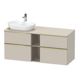 Duravit Waschtischunterschrank D-Neo 140x55cm, 2 SBK, 2 A, B L, g pol/Tau ma