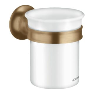 hansgrohe Zahnputzbecher Axor Montreux Gl., Ha. Met., Wandmont., brushed bronze