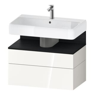 Duravit Waschtischunterschrank Qatego 79x47x59cm, E sw/we g, 1 Kast, 1 Ausz.