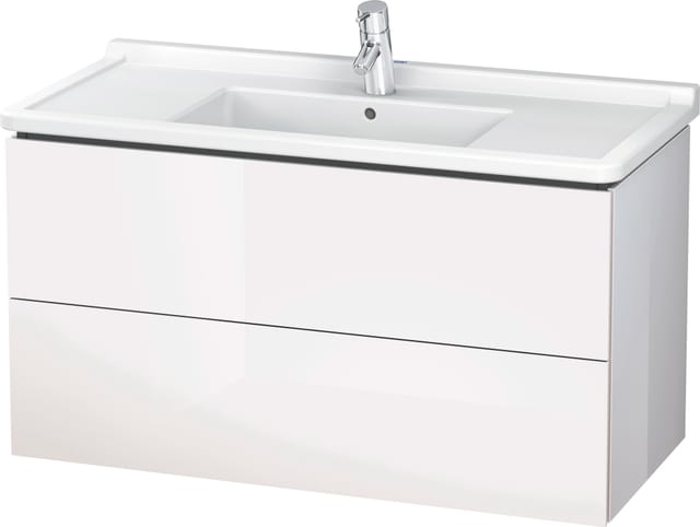 Duravit Waschtischunterschrank L-Cube 102x46,9cm, Ei Nat, 2 Schubk., wandhängend