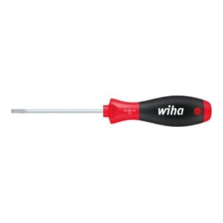 Wiha Schraubendreher SoftFinish Schlitz mit Rundklinge 8,0 mm x 175 mm Schneidenstärke 1,2