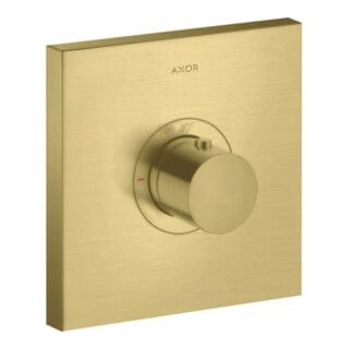 hansgrohe Fertigset ShowerSelect HF UP-Thermostat, eckig, brushed brass