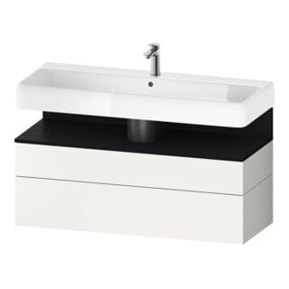 Duravit Waschtischunterschrank Qatego 119x47x59cm, E sw/we m, 1 Kast, 1 Ausz.
