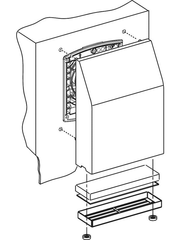 Schneider Electric Austrittsfilter 125x125mm RAL7035 NSYCAG125LPF