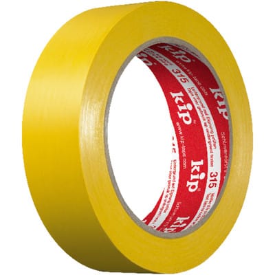 Kip 315 PVC-Schutzband–glatt gelb 30mmx33m