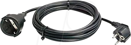 Bachmann Schutzkontakt-Verlängerung PVC 10,00m sw 341.189