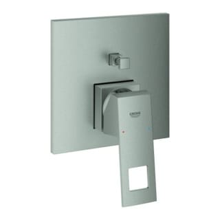 Grohe Fertigmontageset Eurocube Joy supersteel, UP-Wannen-Einhebelmischer