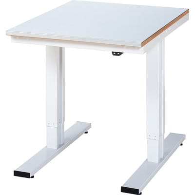 RAU Werktisch adlatus 300 elektrisch höhenverstellbar Arbeitsplatte mit Stahlblechbelag 750 mm x 1000 mm