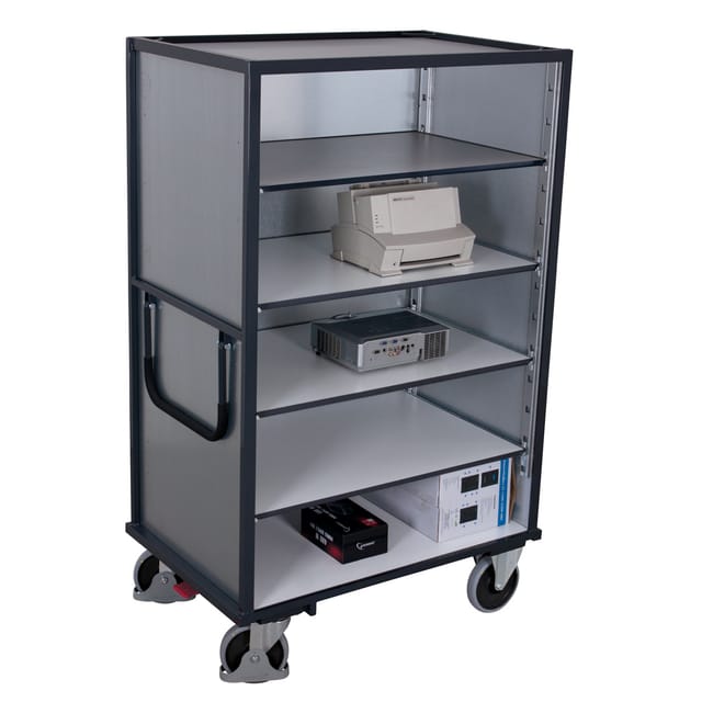 VARIOfit ESD Etagenwagen fest verschweißt 1.045 x 685 mm Stahlblechwände