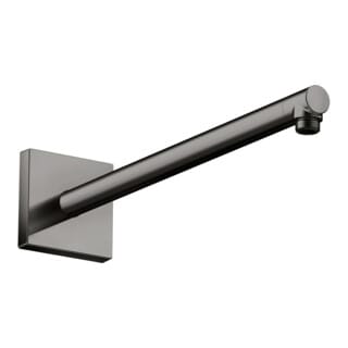hansgrohe Brausearm 390mm, eckig, polished black chrome