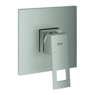 Grohe Fertigmontageset Eurocube Joy supersteel, UP-Brause-Einhebelmischer
