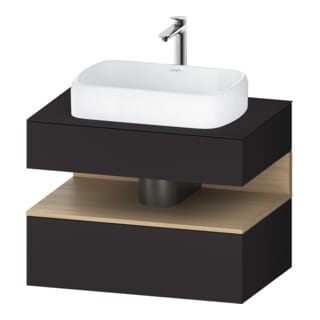 Duravit Waschtischunterschrank Qatego 80x55x60cm, E na/gra m, Pl, Nischenb
