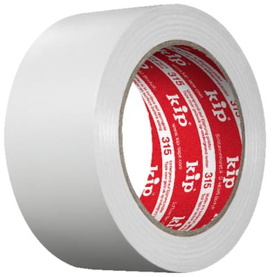 Kip 315 PVC-Schutzband–glatt weiß 75mmx33m