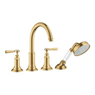 hansgrohe Fertigmontageset Axor Montreux 4-L-BW-Rand-Arm, m HG, brush. gol opt