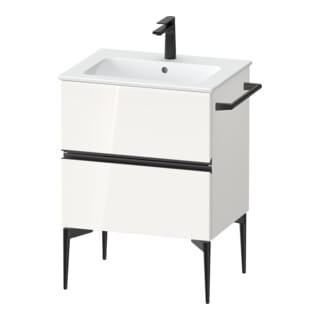 Duravit Waschtischunterschrank wandhängend Sivida 61x59,1x47,7cm, 2 Schub., w hgl, Gr. sw