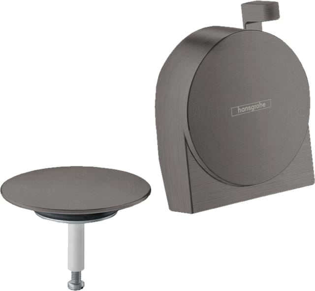 hansgrohe Fertigmontageset Exafill S Wanneneinlauf, Ab- + ÜL-Garn., brush. bla vc