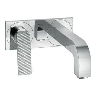 hansgrohe Fertigmontageset Axor Citterio UP-Waschtisch-Einhebelmischer, A 220mm, Hebel, Rautens, chr