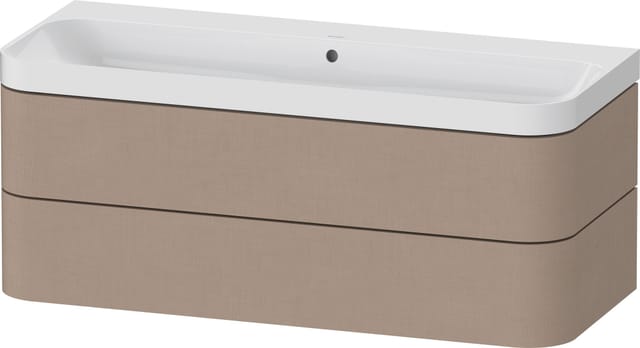 Duravit Möbelwaschtisch Happy D.2 Plus 117,5x49cm, 2 Schubk., o. HL, leinen