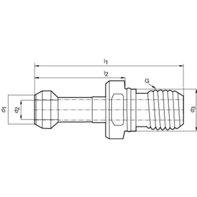 Anzugsbolzen JISB6339 BT40 60G. I.K