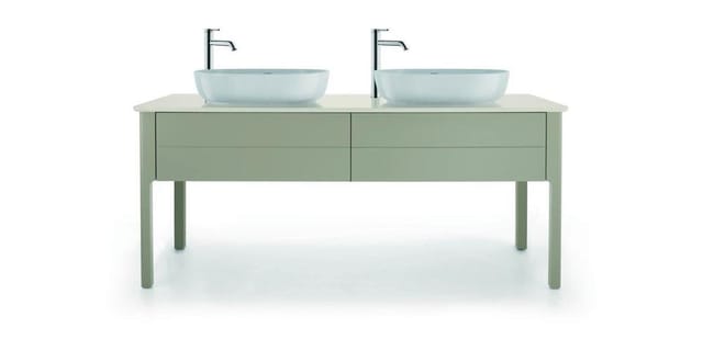 Duravit Waschtisch-Konsole Luv 178,3x59,5x2cm, a Quarz, 2 A., we Struk.