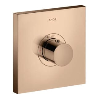 hansgrohe Fertigset ShowerSelect HF UP-Thermostat, eckig, polished red gold