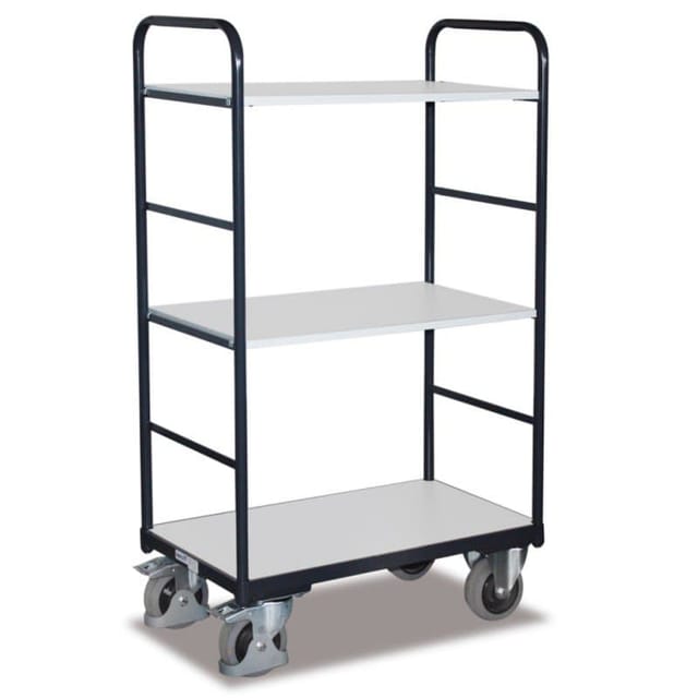 VARIOfit ESD Etagenwagen hoch 3 Ladeflächen 850 x 500 mm