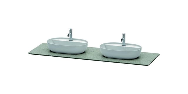 Duravit Waschtisch-Konsole Luv 178,3x59,5x2cm, a Quarz, 2 A., gr Struk.