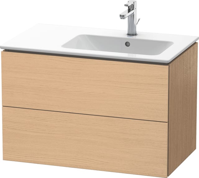 Duravit Waschtischunterschrank L-Cube 82x48,1x55cm, 2 La, Beck. re, Ei Nat