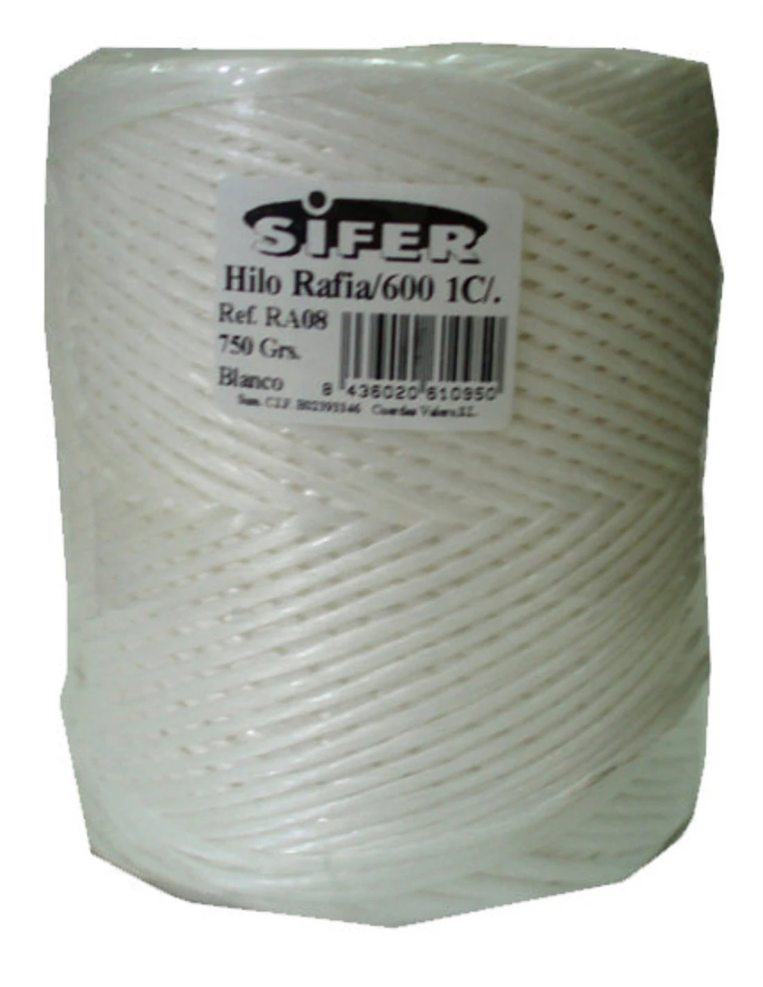 Sifer Bastseil, Weiß, 2 Mm X 120 M, 600 M/kg, 1 Ende 200 G, Ra13