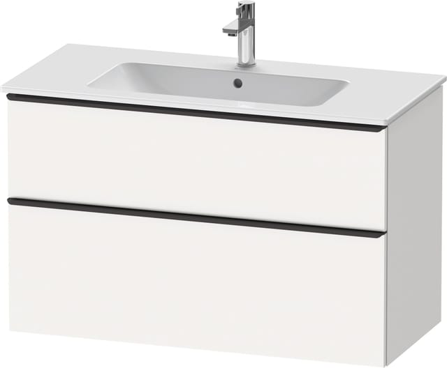 Duravit Waschtischunterschrank D-Neo 101x46,2cm, sw/w ma, 1 Schubk., 1 Ausz.
