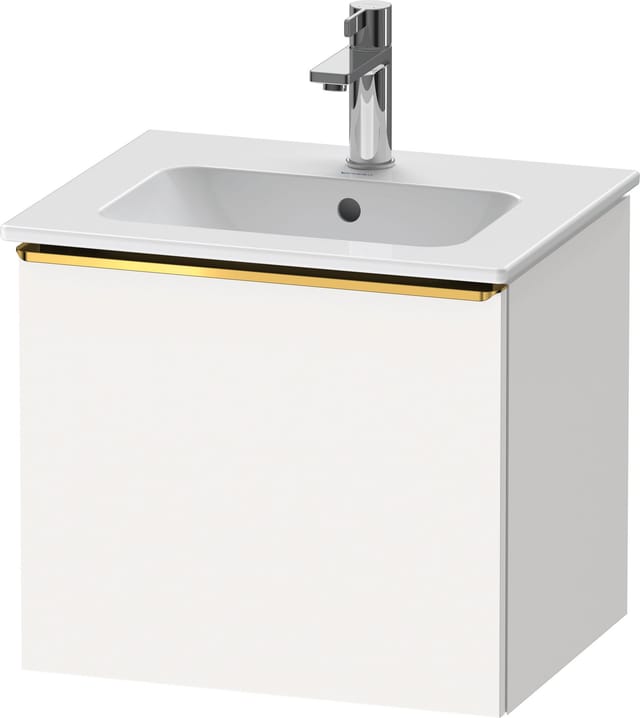 Duravit Waschtischunterschrank D-Neo 51x40,2x44cm, 1 A, wd, gol pol/weiß ma
