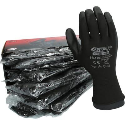 KS Tools Mikro-Feinstrickhandschuhe-schwarz, 11