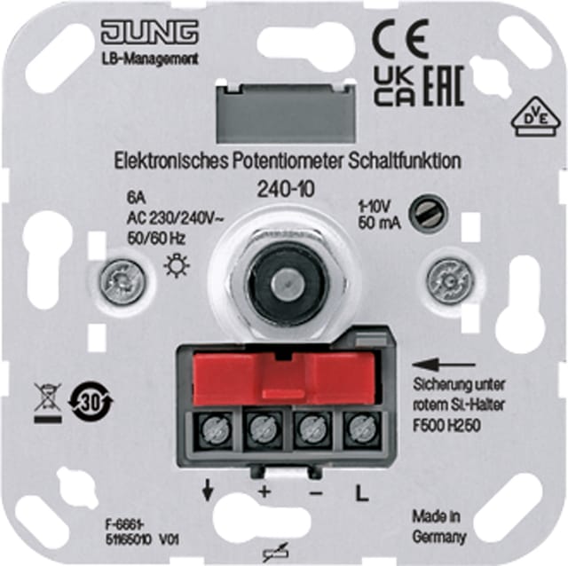 Jung Elek.Potentiometer für EVGs/Trafos 240-10