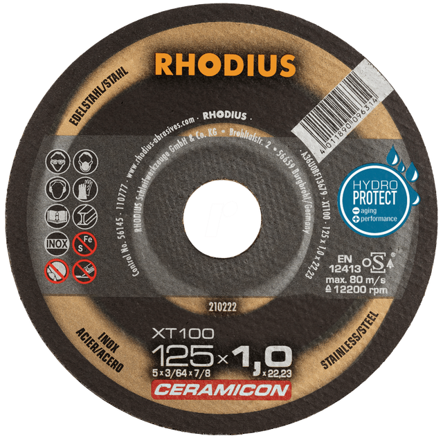 RHODIUS TOPline XT100 EXTENDED Extradünne Trennscheibe 230 x 1,9 x 22,23 mm
