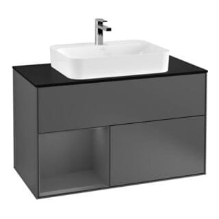 V&B Waschtischunterschrank Finion 100, Pl b m, Rg l Anthrac. m, Anthrac. m