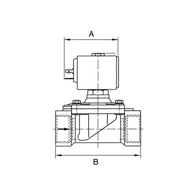 Riegler 2/2-MV,MS,NC,zwangsg,230-240V,50-60Hz,16VA,NBR+PA,G3/4,PN0-14bar