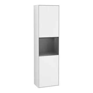 V&B Hochschrank Finion 41,8x151,6cm, r, Rg A m Lac, glo wh. Lac