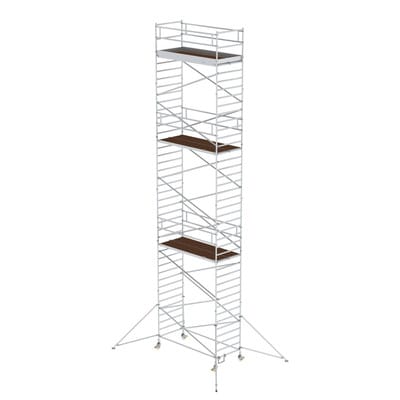 MUNK Rollgerüst 1,35 x 3,0 m mit Ausleger und Doppel-Plattform, Plattformhöhe 11,35 m