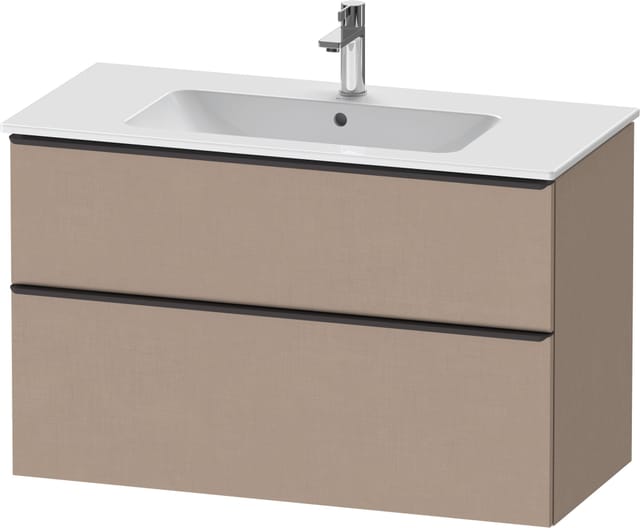 Duravit Waschtischunterschrank D-Neo 101x46,2cm, sw/Leinen, 1 Kast, 1 Ausz.