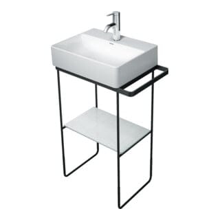 Duravit Metallkonsole DuraSquare 51,6x33cm, bodenstehend, schwarz matt