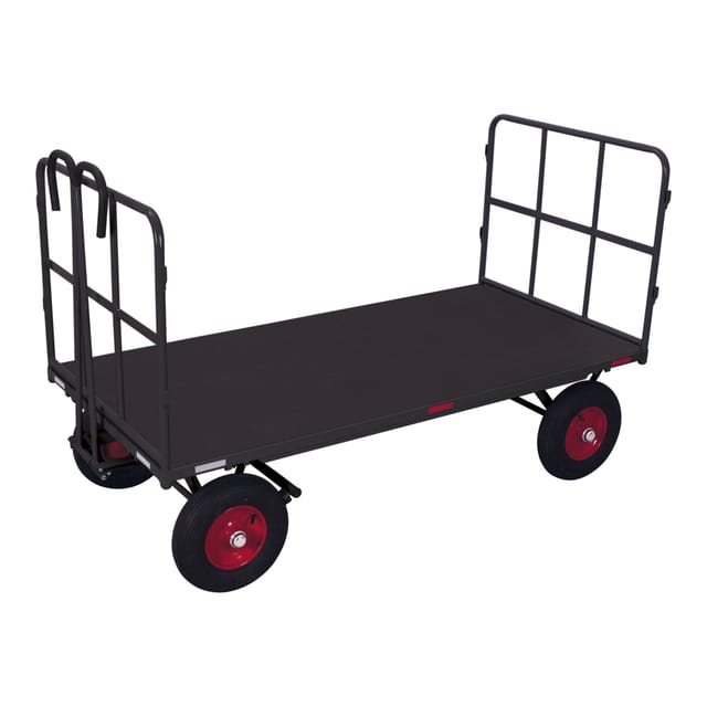 Cordes Handpritschenwagen Mit 2 Rohrgitterwänden Ral 7016