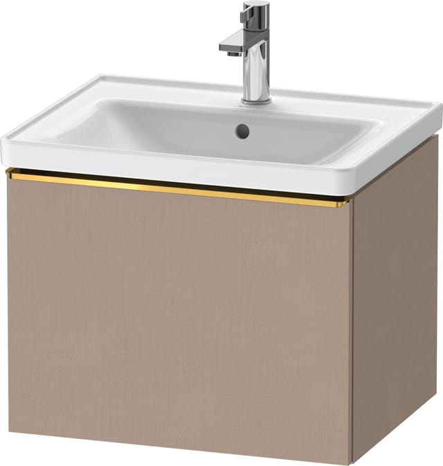 Duravit Waschtischunterschrank D-Neo 58,4x45,2x44cm, 1 A, wd, gol pol/Leinen