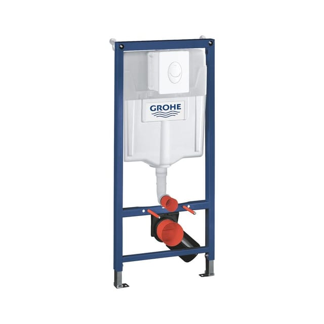 Grohe Wand-WC-Element Rapid SL Projekt BH 1,13 m, Betätigungsplatte alpinweiß